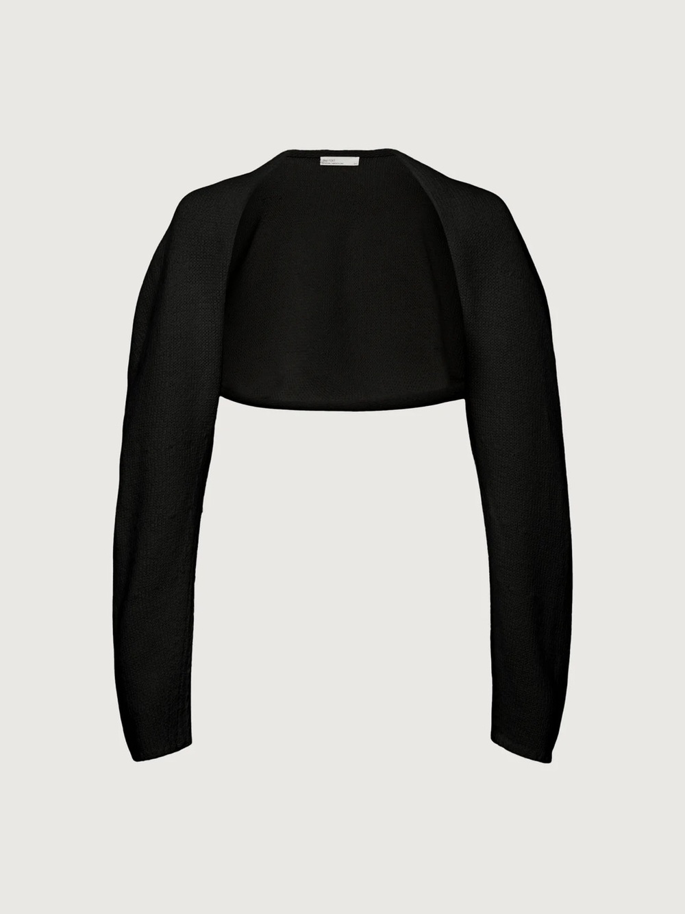 OAK + FORT Black Cropped Knit Bolero Shrug